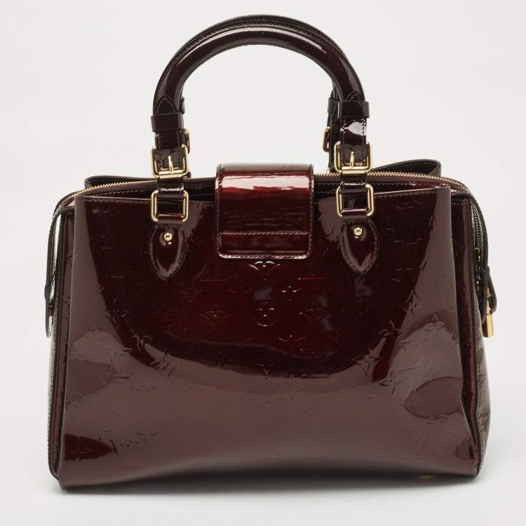 مملوكة مسبقًا Louis Vuitton Amarante Monogram Vernis Melrose Avenue Bag