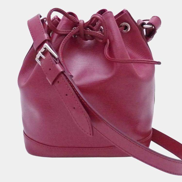 Louis Vuitton Brown EPI Bucket Drawstring Bag