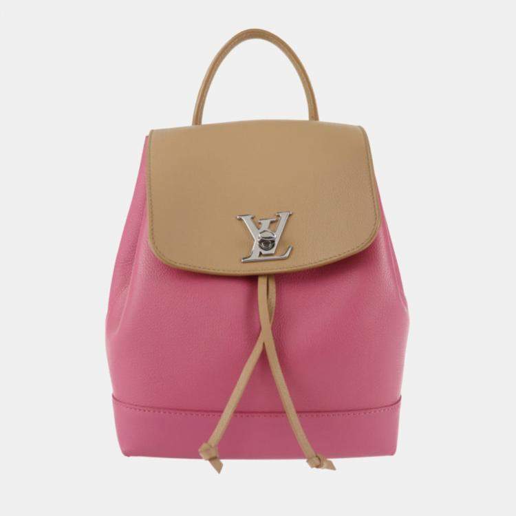 Louis Vuitton Pink Leather Lockme Backpack Louis Vuitton | The Luxury Closet