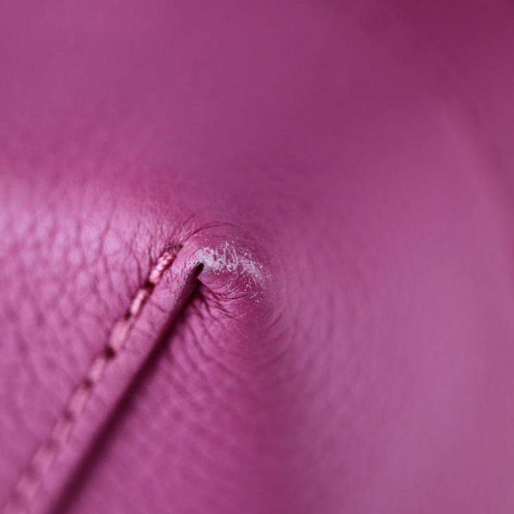 Pre Owned Louis Vuitton Pink Leather Lockme Backpack