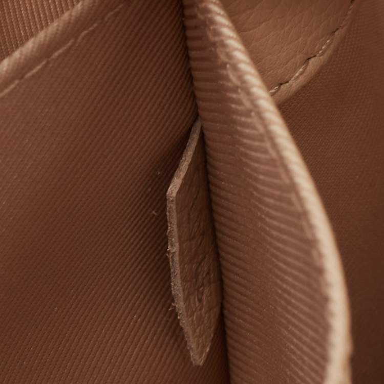 Pre Owned Louis Vuitton Beige/Blue Leather Lockme II Top Handle Bag