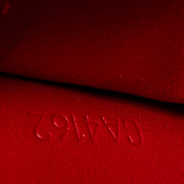 Pre Owned Louis Vuitton Pomme D’amour Monogram Vernis Zippy Wallet