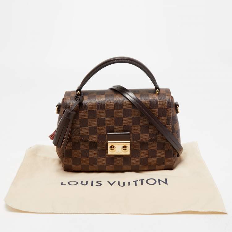 Pre Owned Louis Vuitton Damier Ebene Canvas Croisette Bag