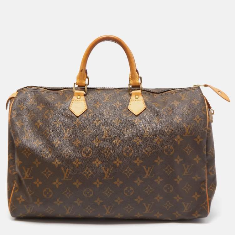 Pre Owned Louis Vuitton Monogram Canvas Speedy 40 Bag