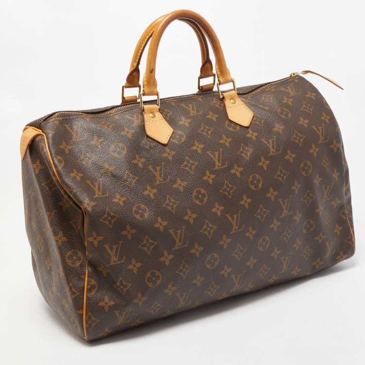 Pre Owned Louis Vuitton Monogram Canvas Speedy 40 Bag