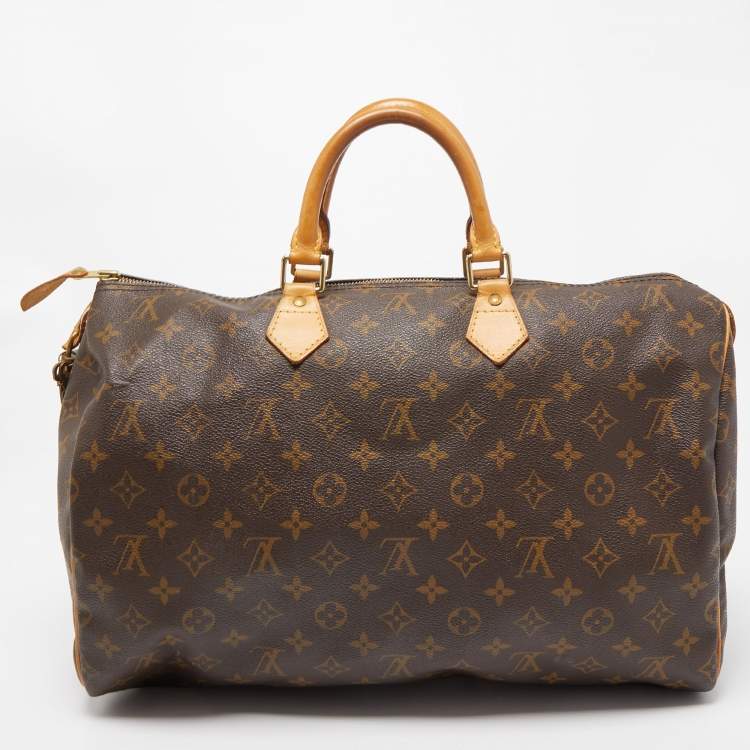 Pre Owned Louis Vuitton Monogram Canvas Speedy 40 Bag