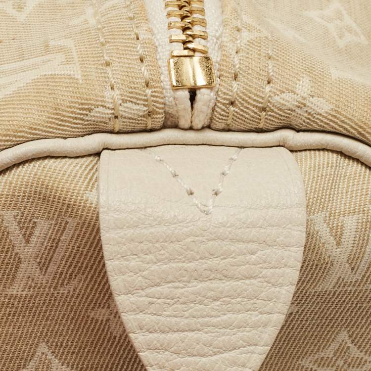 Pre Owned Louis Vuitton Dune Monogram Mini Lin Canvas Speedy 30 Bag