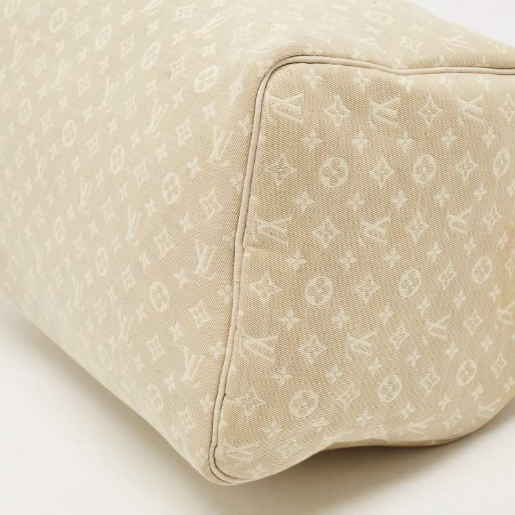 Pre Owned Louis Vuitton Dune Monogram Mini Lin Canvas Speedy 30 Bag