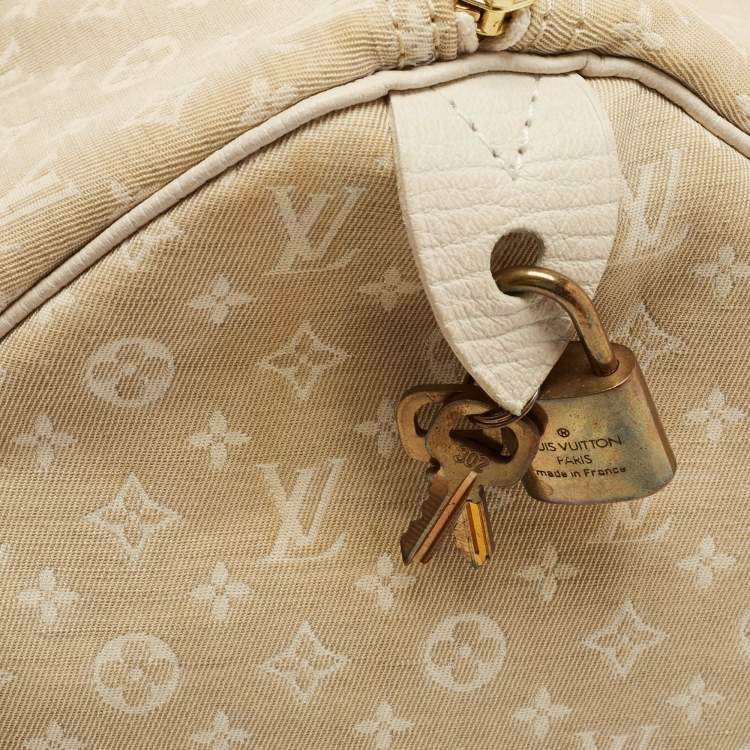 Pre Owned Louis Vuitton Dune Monogram Mini Lin Canvas Speedy 30 Bag