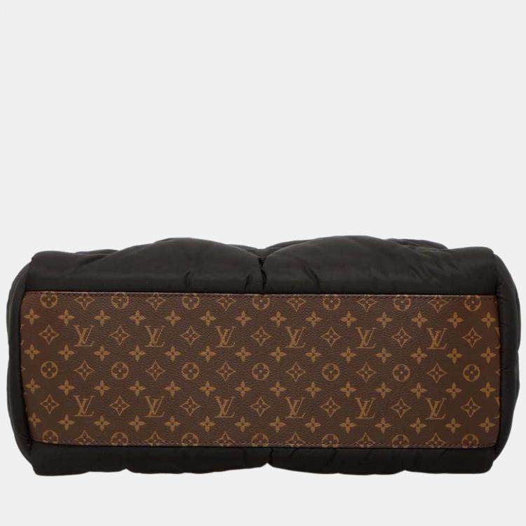 Pre Owned Louis Vuitton Black Nylon Monogram Pillow OntheGo MM Shoulder Bag