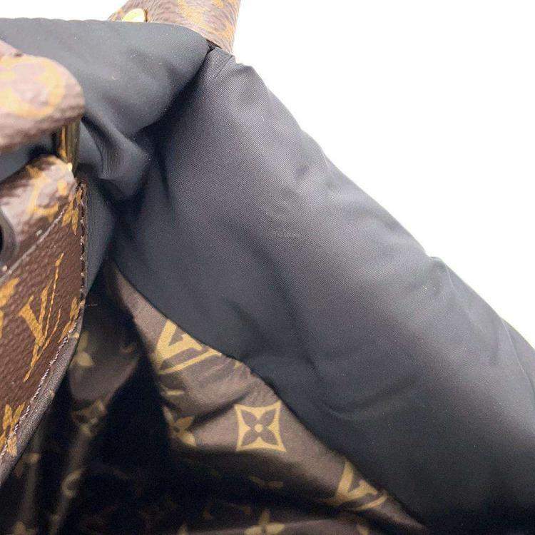 Pre Owned Louis Vuitton Black Nylon Monogram Pillow OntheGo MM Shoulder Bag