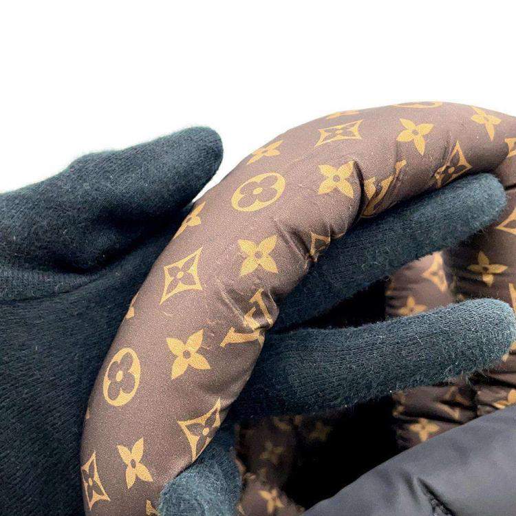 Pre Owned Louis Vuitton Black Nylon Monogram Pillow OntheGo MM Shoulder Bag