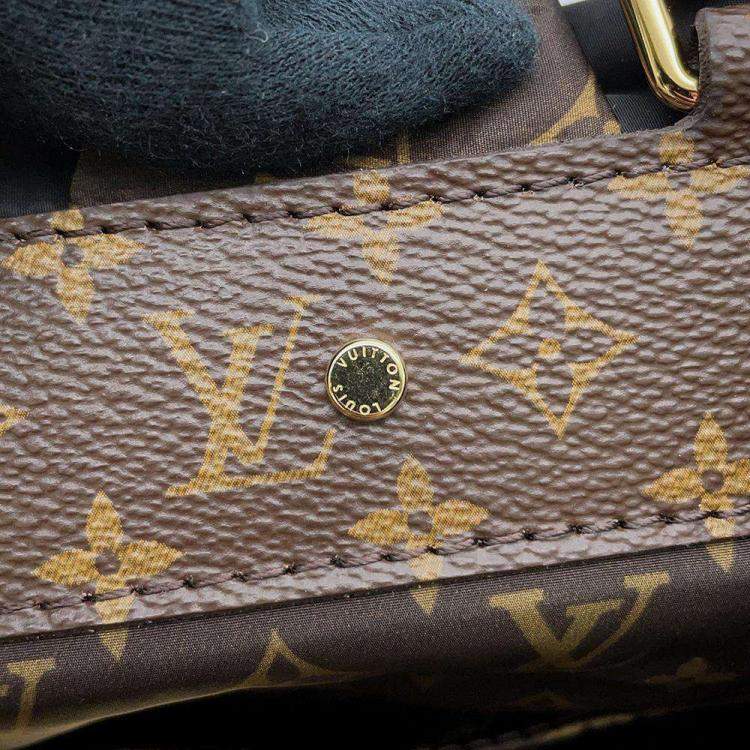 Pre Owned Louis Vuitton Black Nylon Monogram Pillow OntheGo MM Shoulder Bag