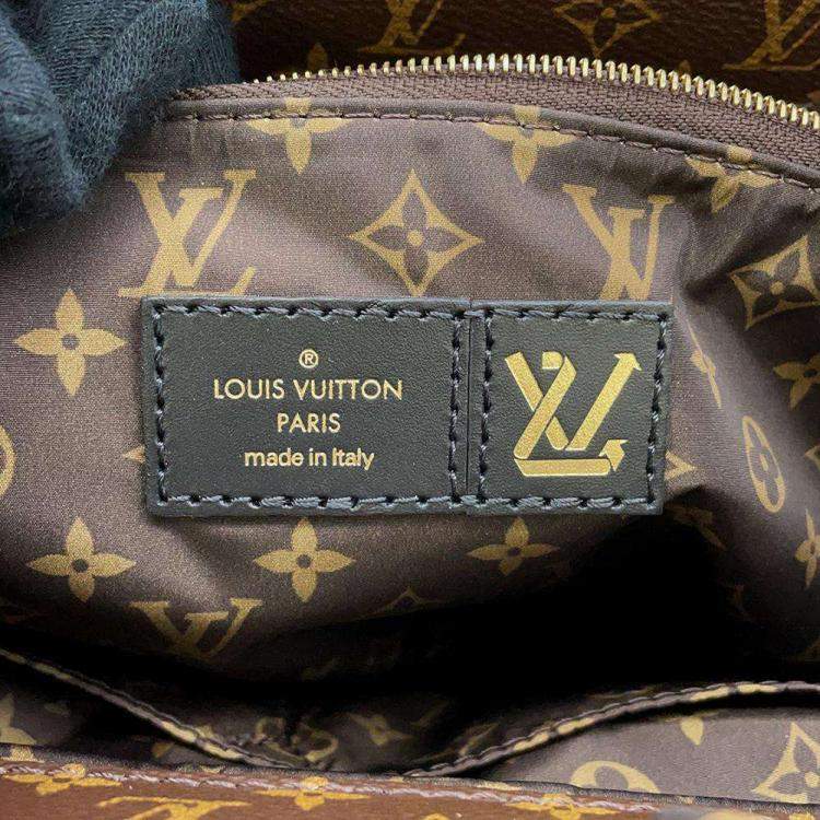 Pre Owned Louis Vuitton Black Nylon Monogram Pillow OntheGo MM Shoulder Bag