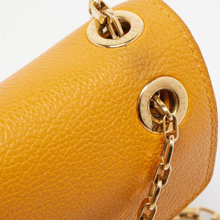 Pre Owned Louis Vuitton Safran Monogram Canvas Pallas Chain Bag