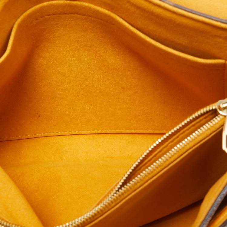 Pre Owned Louis Vuitton Safran Monogram Canvas Pallas Chain Bag