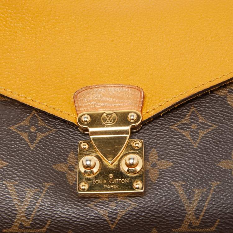 Pre Owned Louis Vuitton Safran Monogram Canvas Pallas Chain Bag