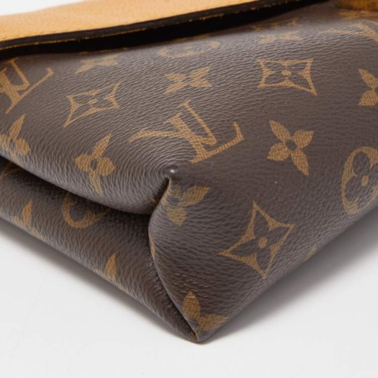 Pre Owned Louis Vuitton Safran Monogram Canvas Pallas Chain Bag