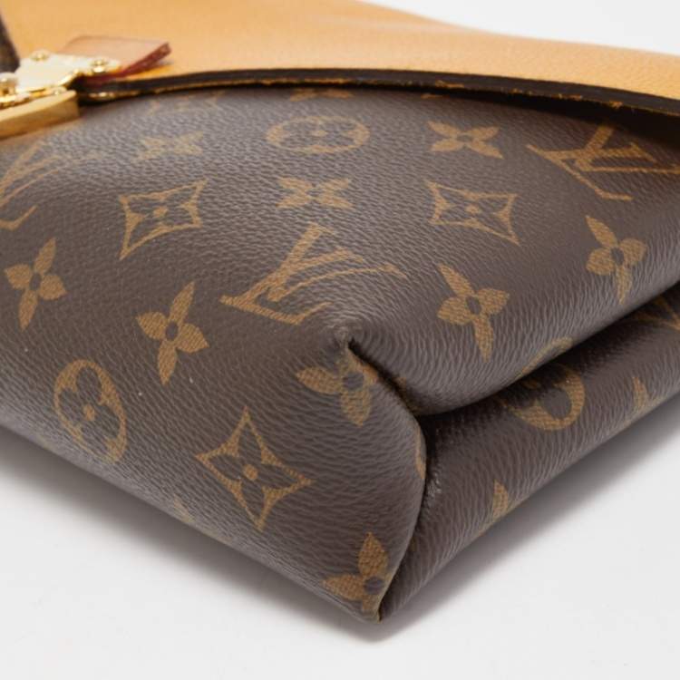 Pre Owned Louis Vuitton Safran Monogram Canvas Pallas Chain Bag