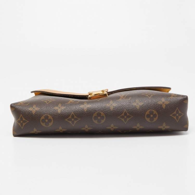Pre Owned Louis Vuitton Safran Monogram Canvas Pallas Chain Bag