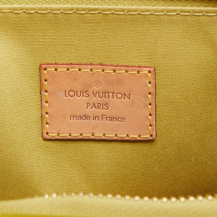 Pre Owned Louis Vuitton Vert Impression Monogram Vernis Alma PM Bag