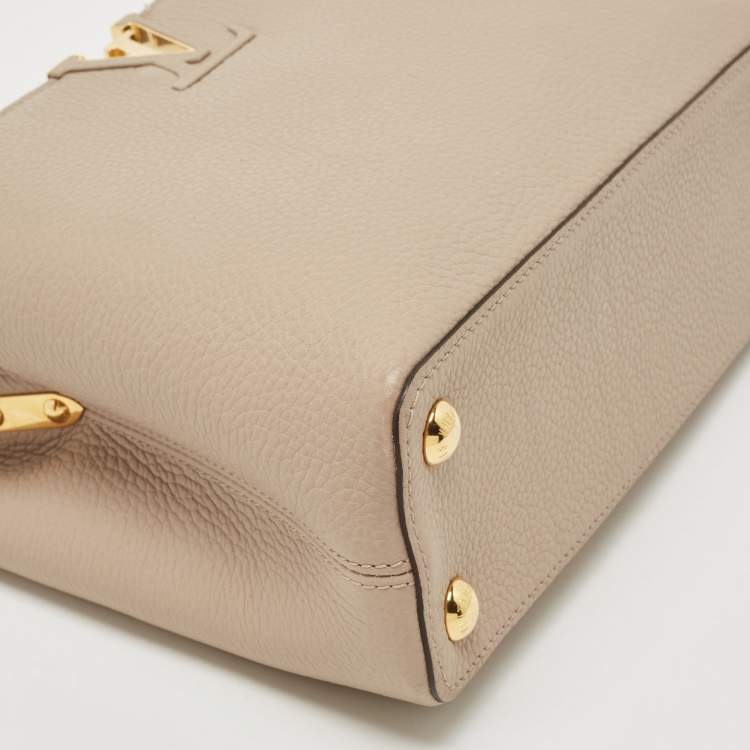 Pre Owned Louis Vuitton Galet Taurillon Leather Capucines BB Bag