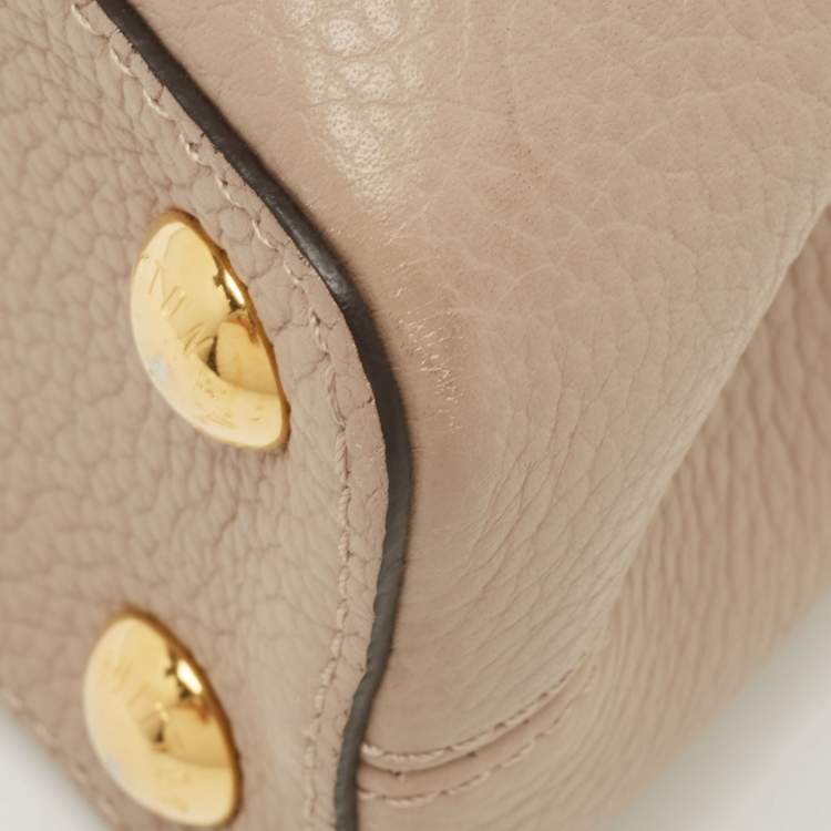 Pre Owned Louis Vuitton Galet Taurillon Leather Capucines BB Bag