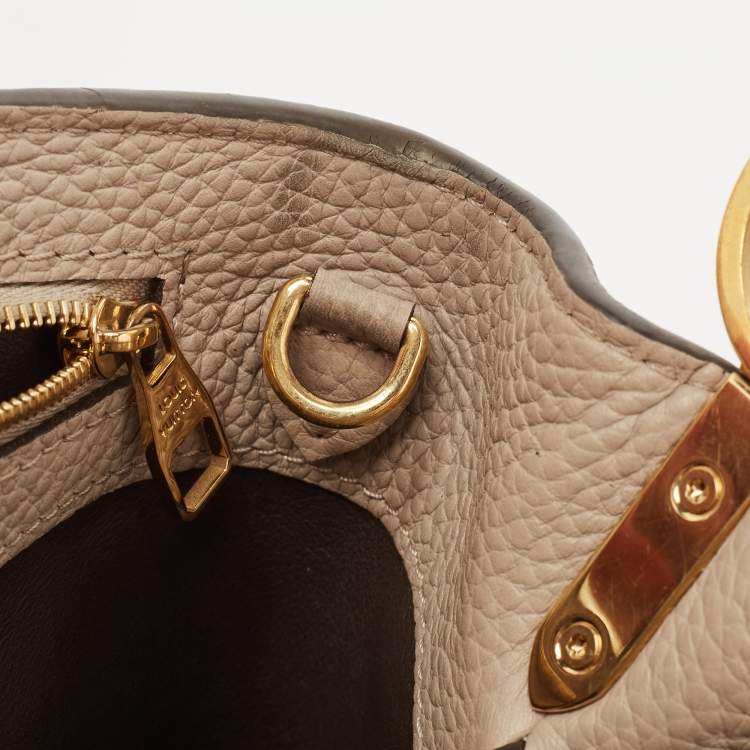Pre Owned Louis Vuitton Galet Taurillon Leather Capucines BB Bag
