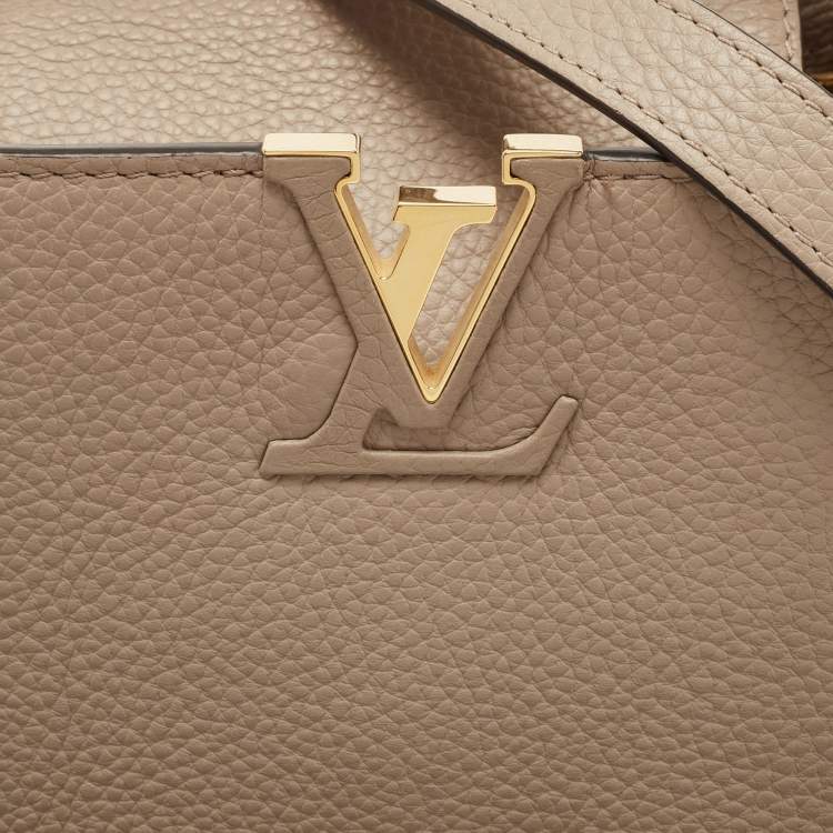 Pre Owned Louis Vuitton Galet Taurillon Leather Capucines BB Bag