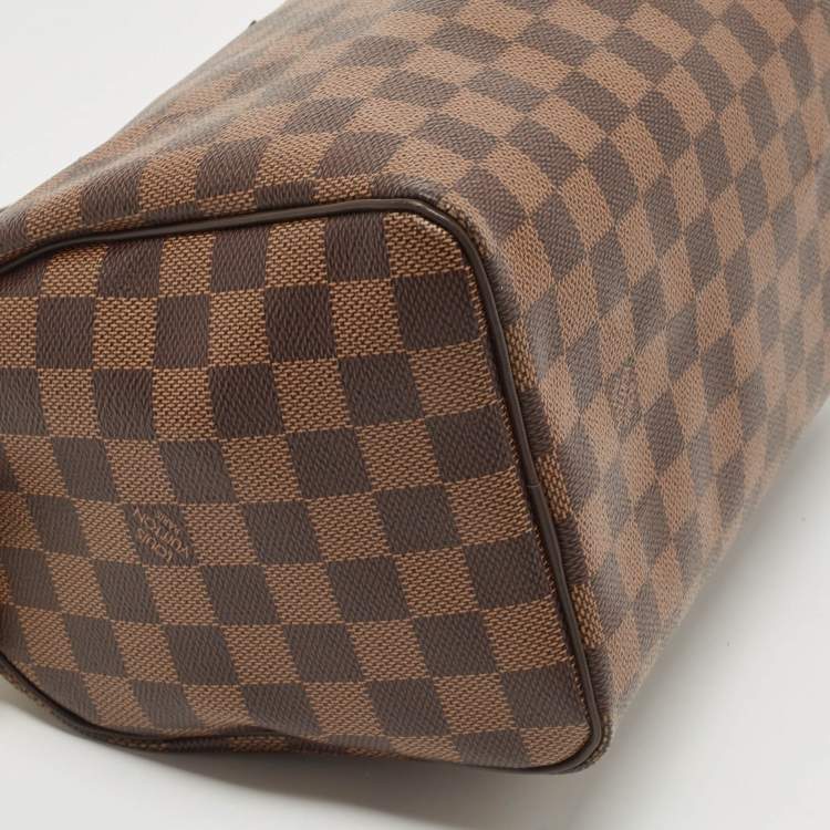 Pre Owned Louis Vuitton Damier Ebene Canvas Speedy 25 Bag