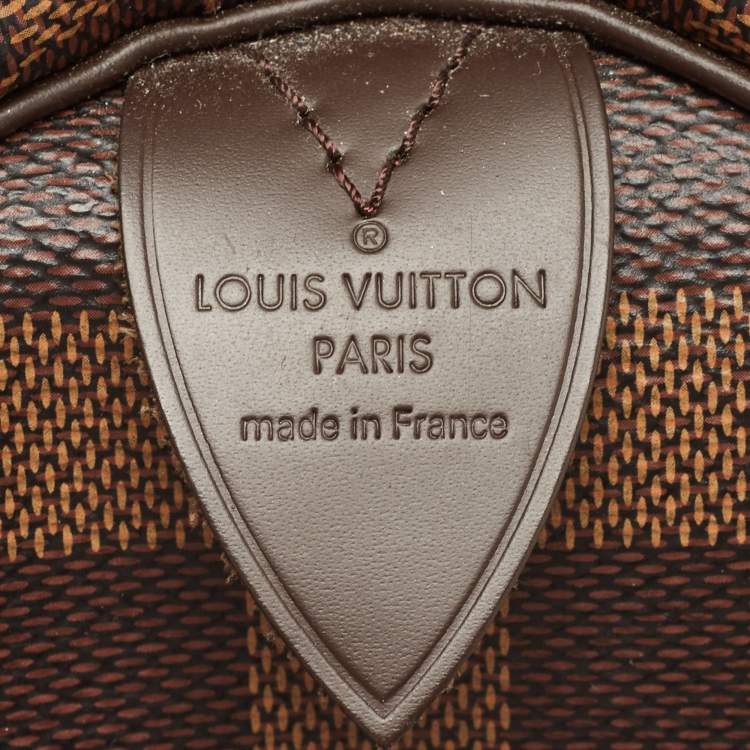 Pre Owned Louis Vuitton Damier Ebene Canvas Speedy 25 Bag