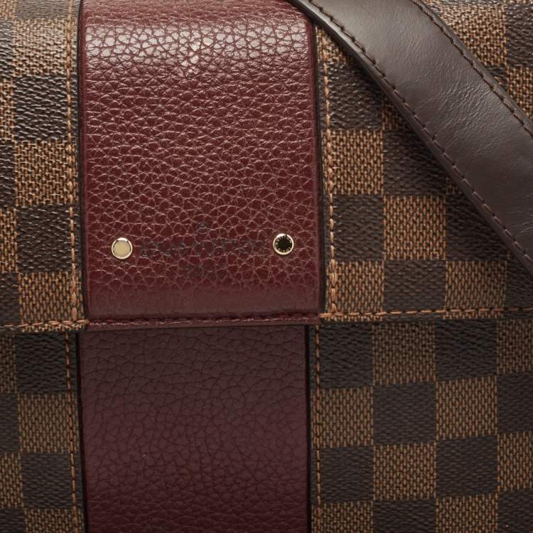 Pre Owned Louis Vuitton Bordeaux Damier Ebene Bond Street Bag            