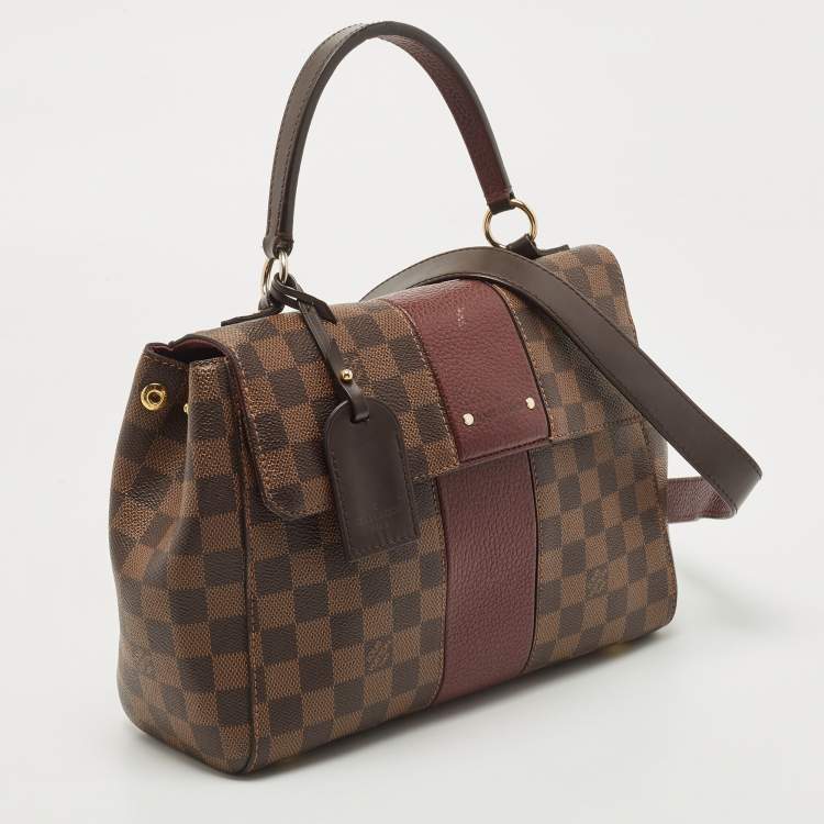 Pre Owned Louis Vuitton Bordeaux Damier Ebene Bond Street Bag            