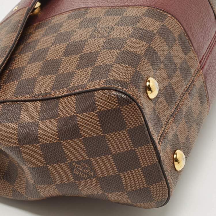 Pre Owned Louis Vuitton Bordeaux Damier Ebene Bond Street Bag            