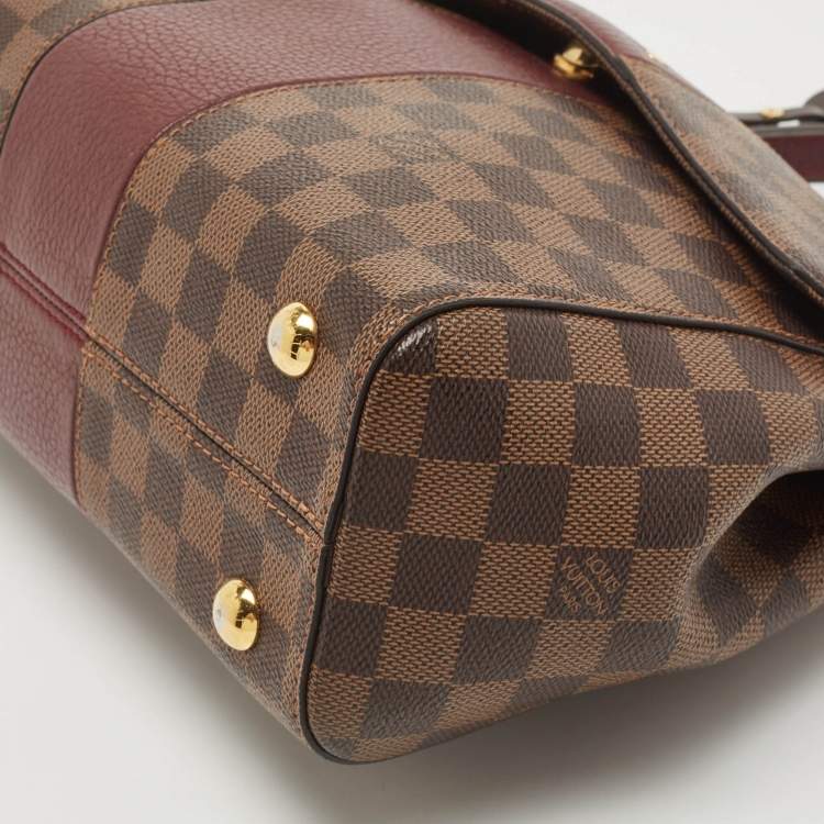 Pre Owned Louis Vuitton Bordeaux Damier Ebene Bond Street Bag            