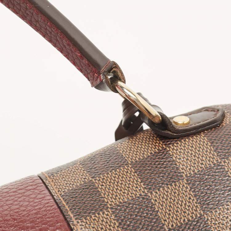 Pre Owned Louis Vuitton Bordeaux Damier Ebene Bond Street Bag            