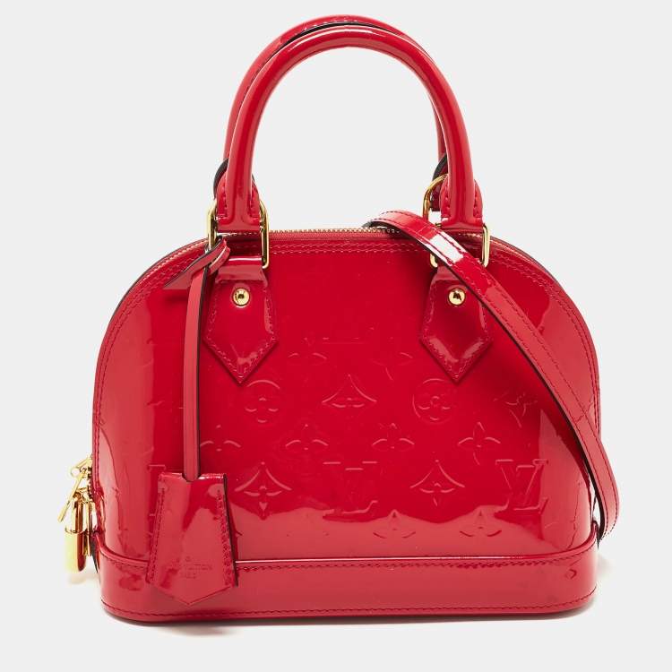 Louis Vuitton Monogram Vernis Alma GM Bag, Indian Rose, Leather