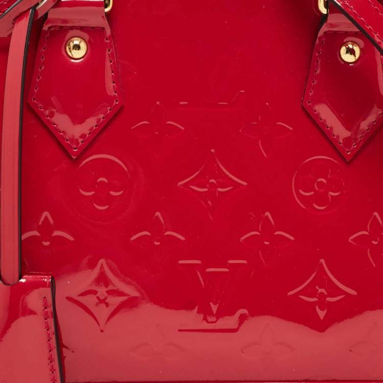 Pre Owned Louis Vuitton Indian Rose Monogram Vernis Alma BB Bag