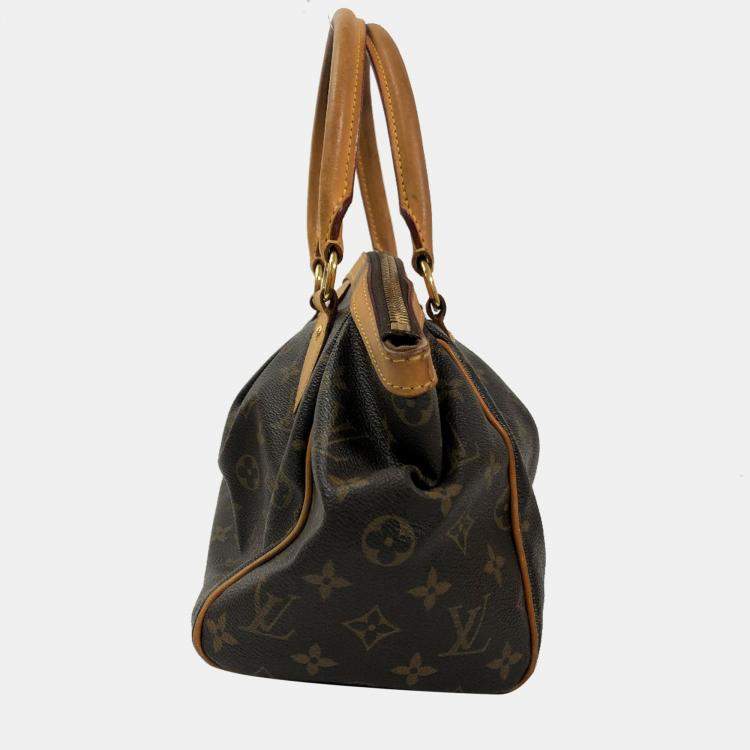 Louis+Vuitton+Tivoli+Shoulder+Bag+PM+Brown+Canvas for sale online