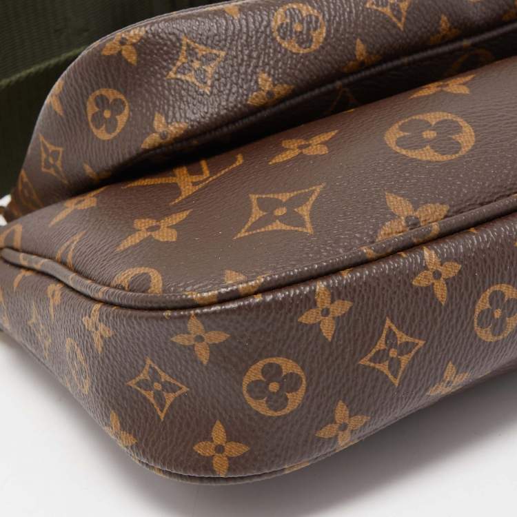 مملوكة مسبقًا Louis Vuitton Khaki Monogram Canvas Multi Pochette Accessories Bag