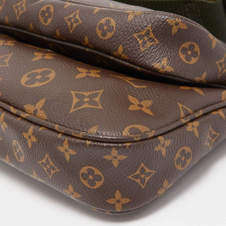 مملوكة مسبقًا Louis Vuitton Khaki Monogram Canvas Multi Pochette Accessories Bag