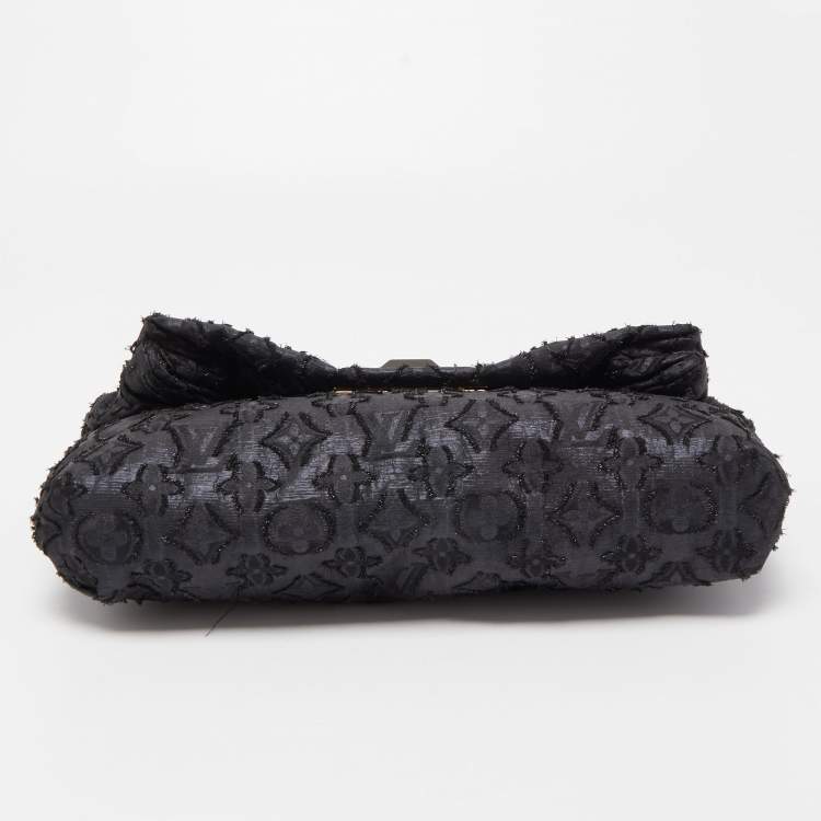 Pre Owned Louis Vuitton Black Lurex Limited Edition Altair Clutch