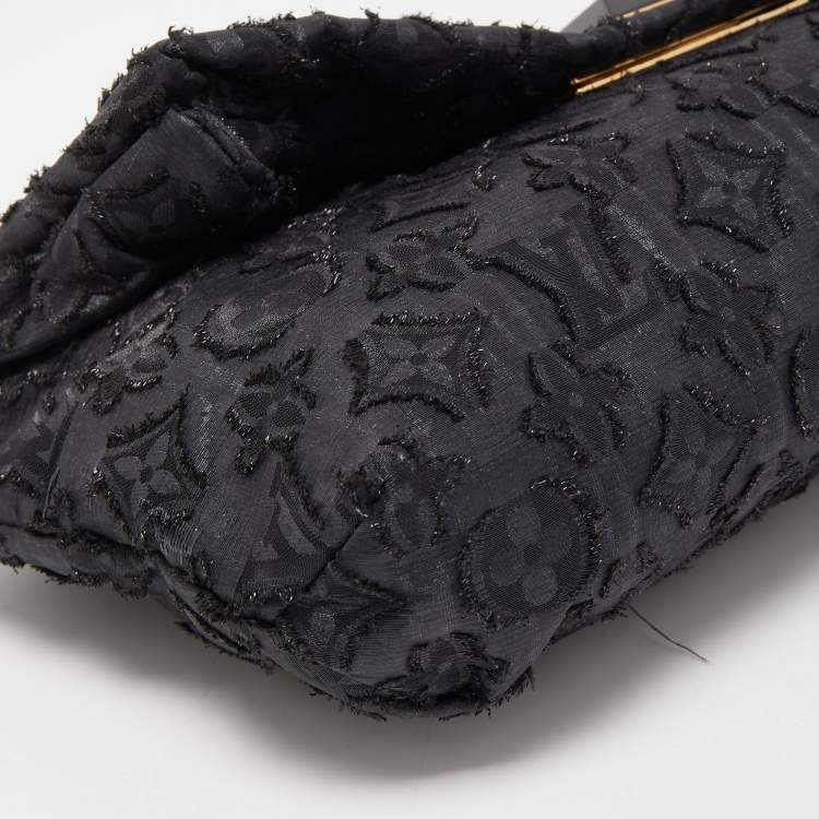 Pre Owned Louis Vuitton Black Lurex Limited Edition Altair Clutch
