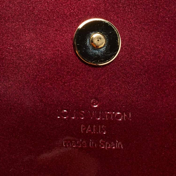Pre Owned Louis Vuitton Amarante Vernis Sobe Clutch