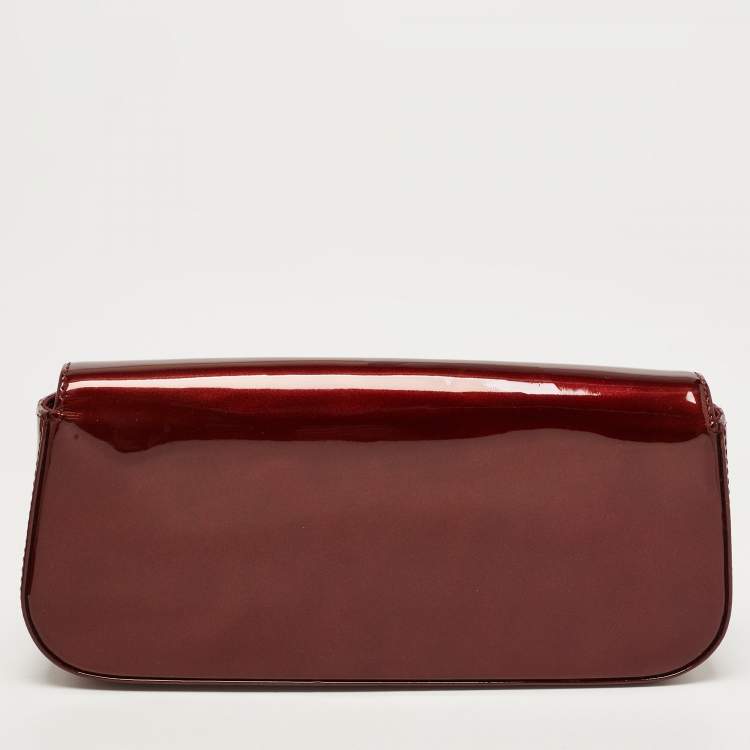 Pre Owned Louis Vuitton Amarante Vernis Sobe Clutch
