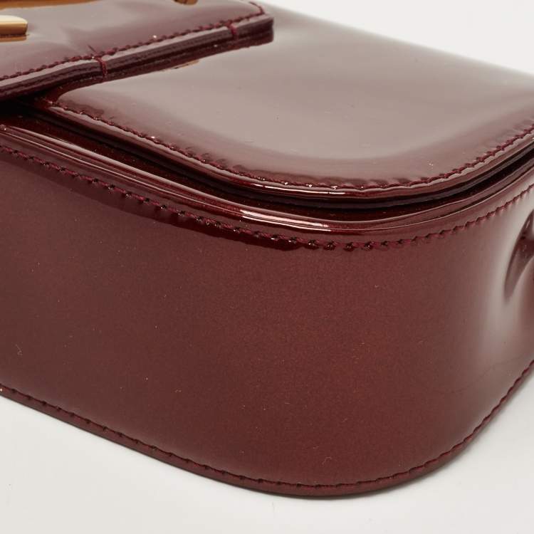 Pre Owned Louis Vuitton Amarante Vernis Sobe Clutch