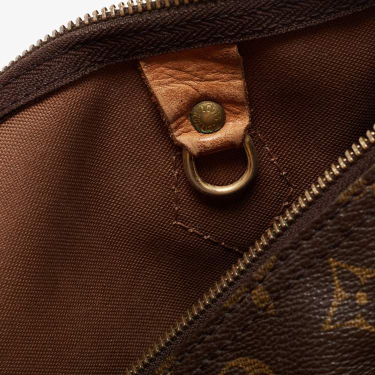 Pre Owned Louis Vuitton Brown Monogram Canvas Speedy 30 Top Handle Bag