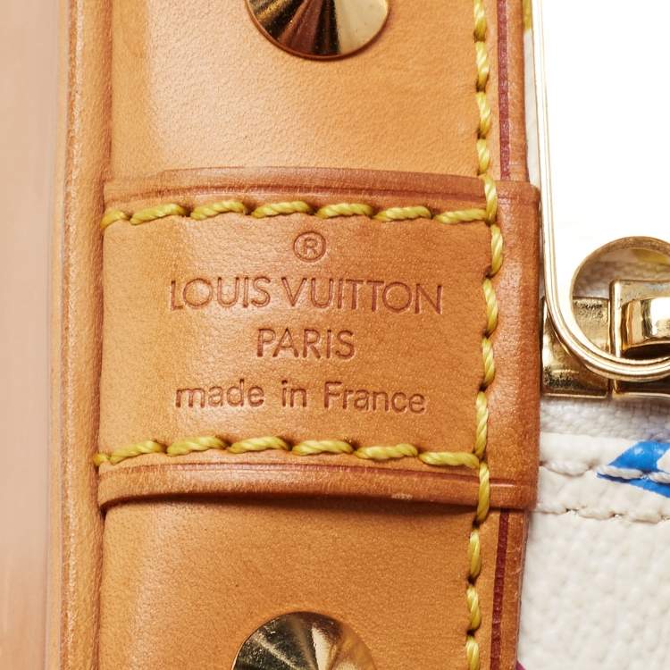 مملوكة مسبقًا Louis Vuitton White Multicolor Monogram Canvas Alma PM Bag
