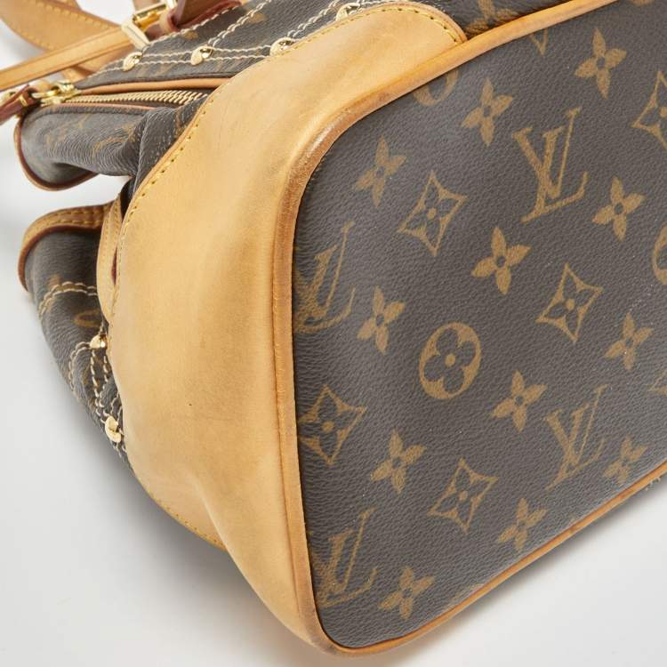 Pre Owned Louis Vuitton Monogram Canvas Limited Edition Riveting Bag