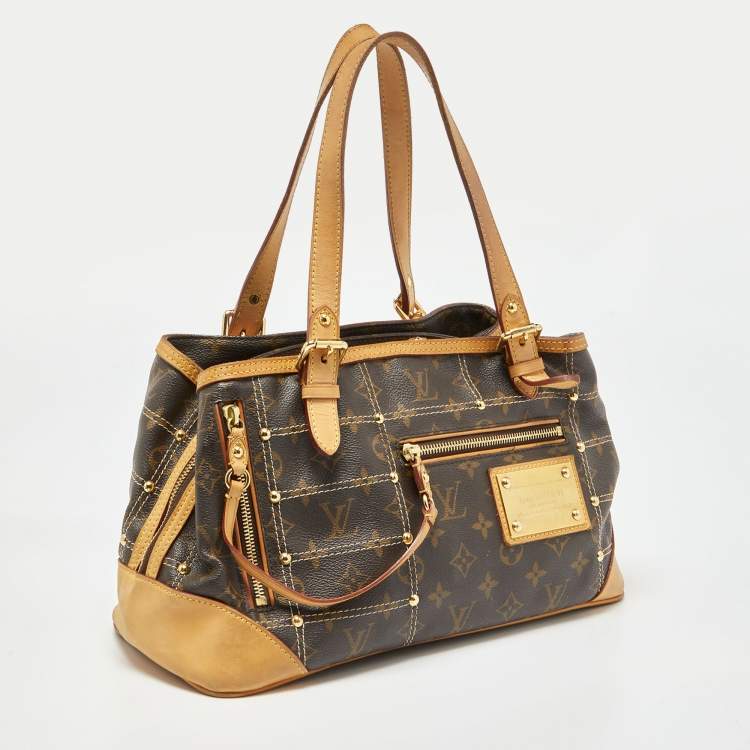 Pre Owned Louis Vuitton Monogram Canvas Limited Edition Riveting Bag